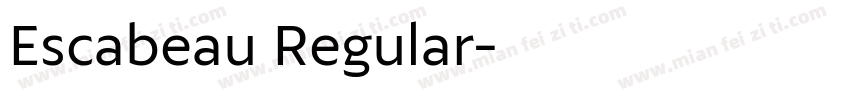 Escabeau Regular字体转换